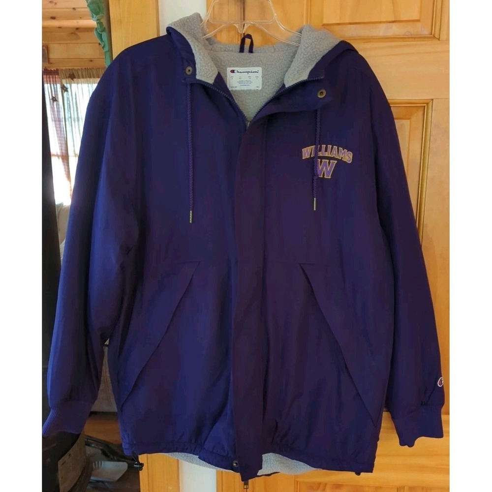 Men's Small‎ Williams College Outerwear Sherpa Lined Purple Columbia Jacket Coat